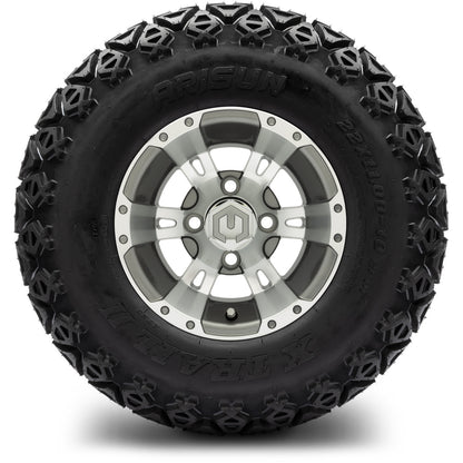 MODZ® 10" Ambush Gunmetal Wheels & Off-Road Tires Combo