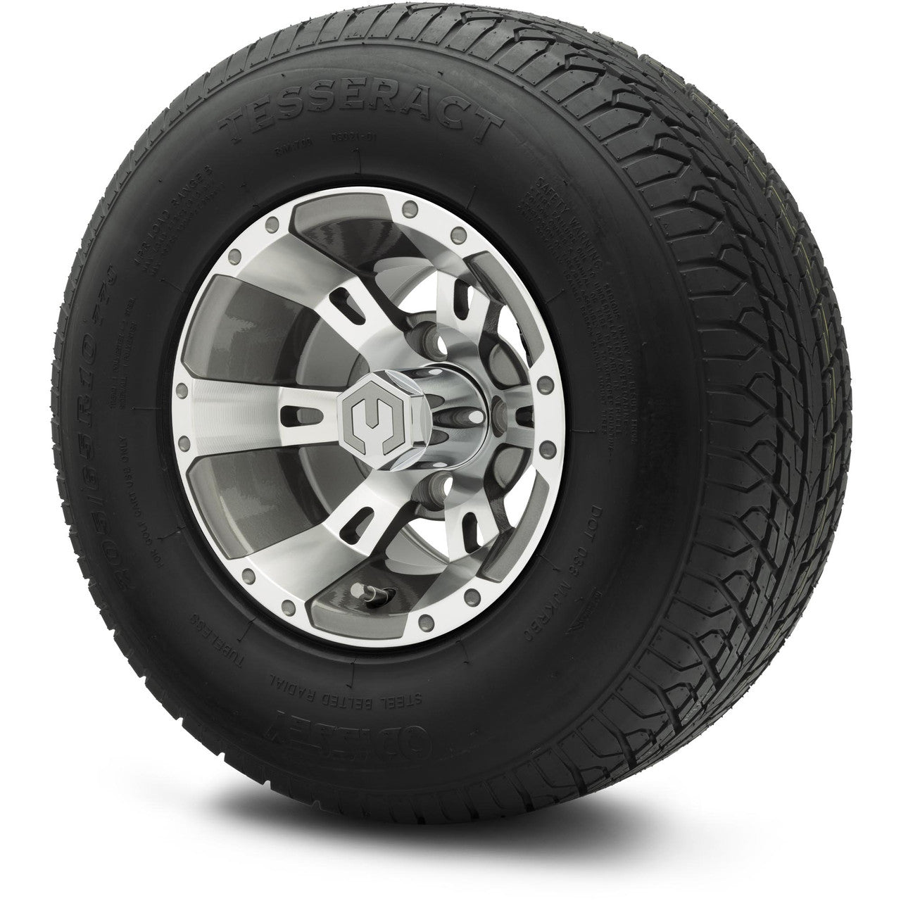 MODZ® 10" Ambush Gunmetal Wheels & Street Tires Combo