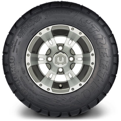 MODZ® 10" Ambush Gunmetal Wheels & Street Tires Combo