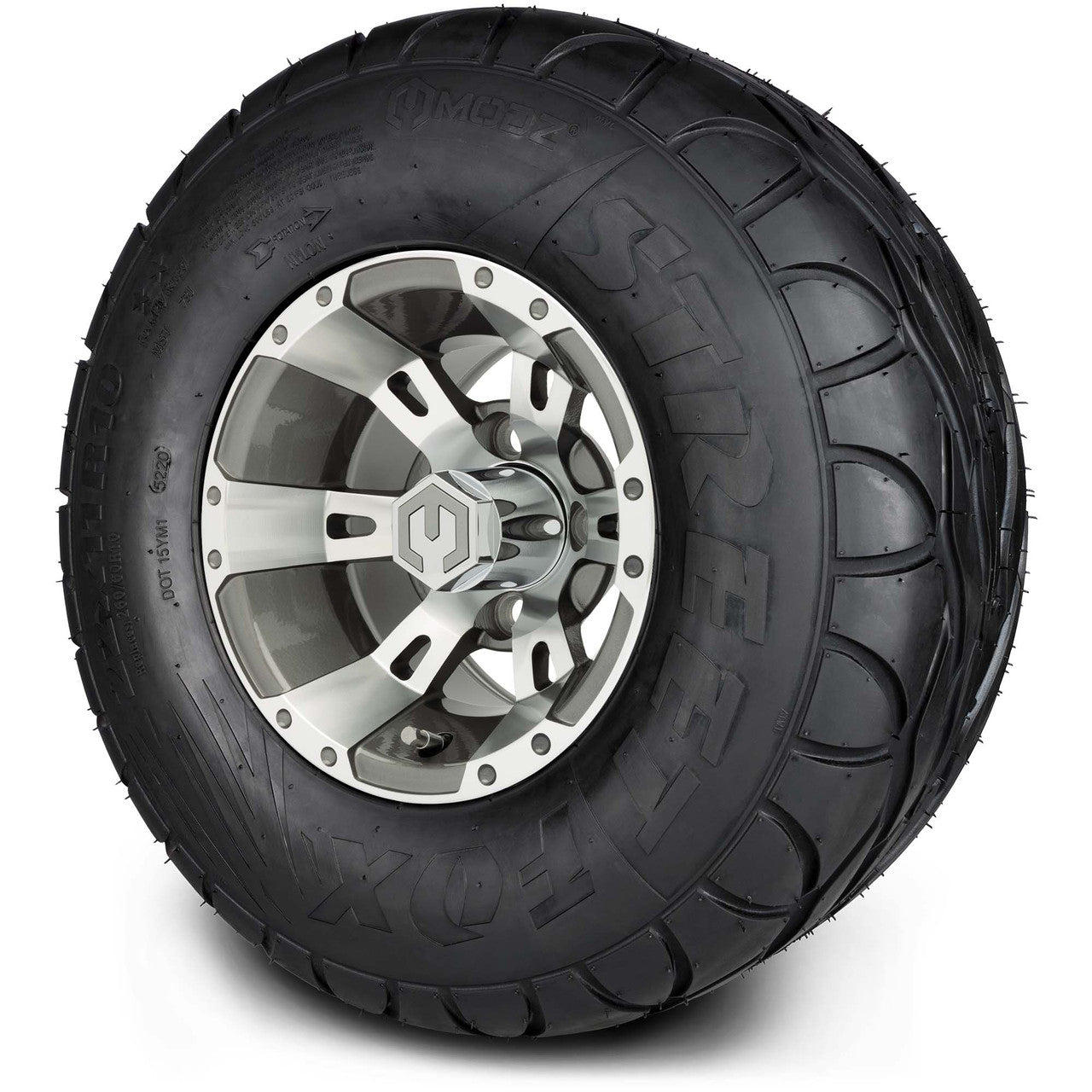 MODZ® 10" Ambush Gunmetal Wheels & Street Tires Combo