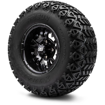 MODZ® 10" Vampire Glossy Black Wheels & Off-Road Tires Combo