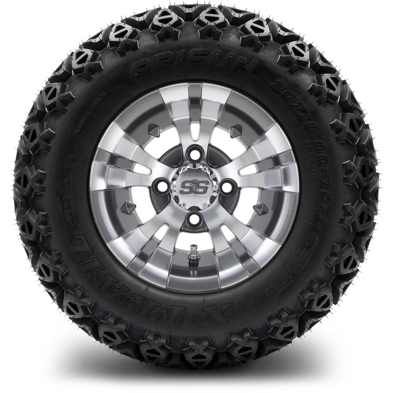 MODZ® 10" Vampire Gunmetal Wheels & Off-Road Tires Combo