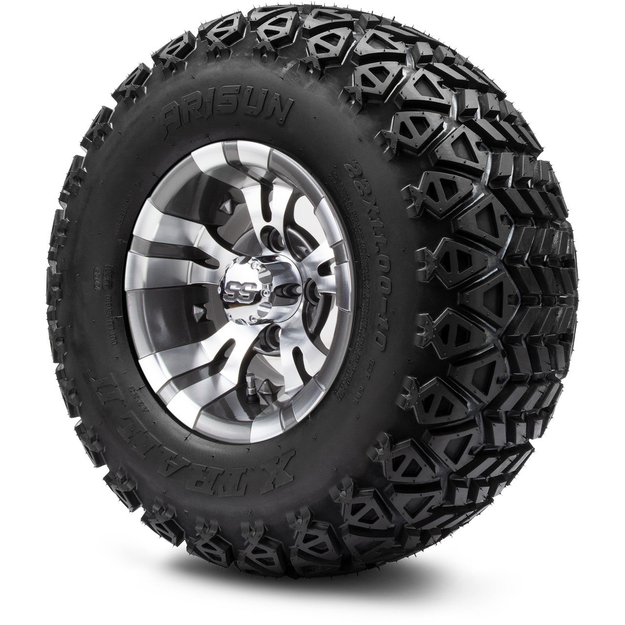 MODZ® 10" Vampire Gunmetal Wheels & Off-Road Tires Combo