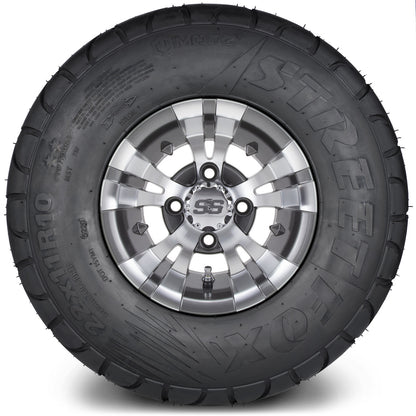 MODZ® 10" Vampire Gunmetal Wheels & Street Tires Combo
