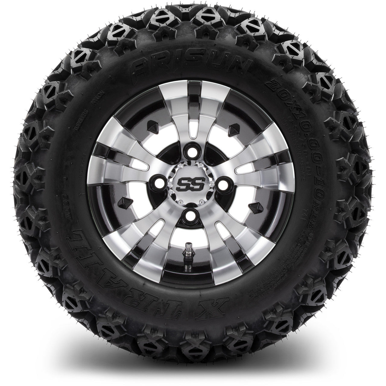 MODZ® 10" Vampire Machined Black Wheels & Off-Road Tires Combo
