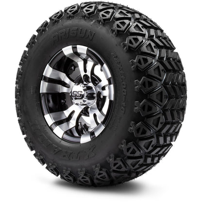 MODZ® 10" Vampire Machined Black Wheels & Off-Road Tires Combo