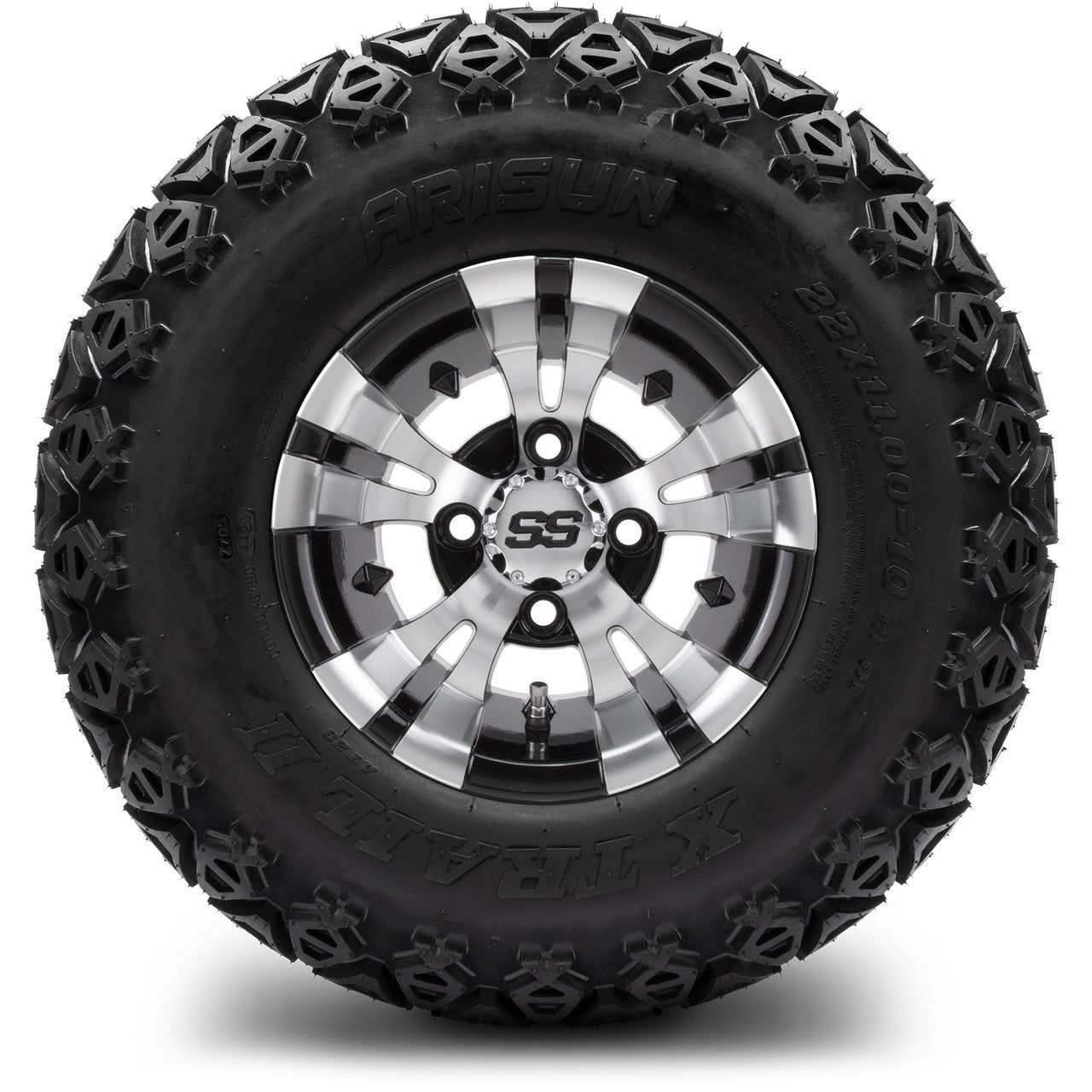MODZ® 10" Vampire Machined Black Wheels & Off-Road Tires Combo