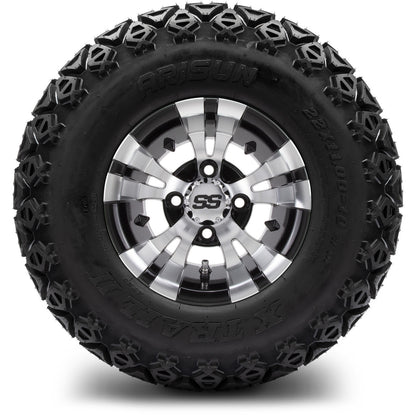 MODZ® 10" Vampire Machined Black Wheels & Off-Road Tires Combo
