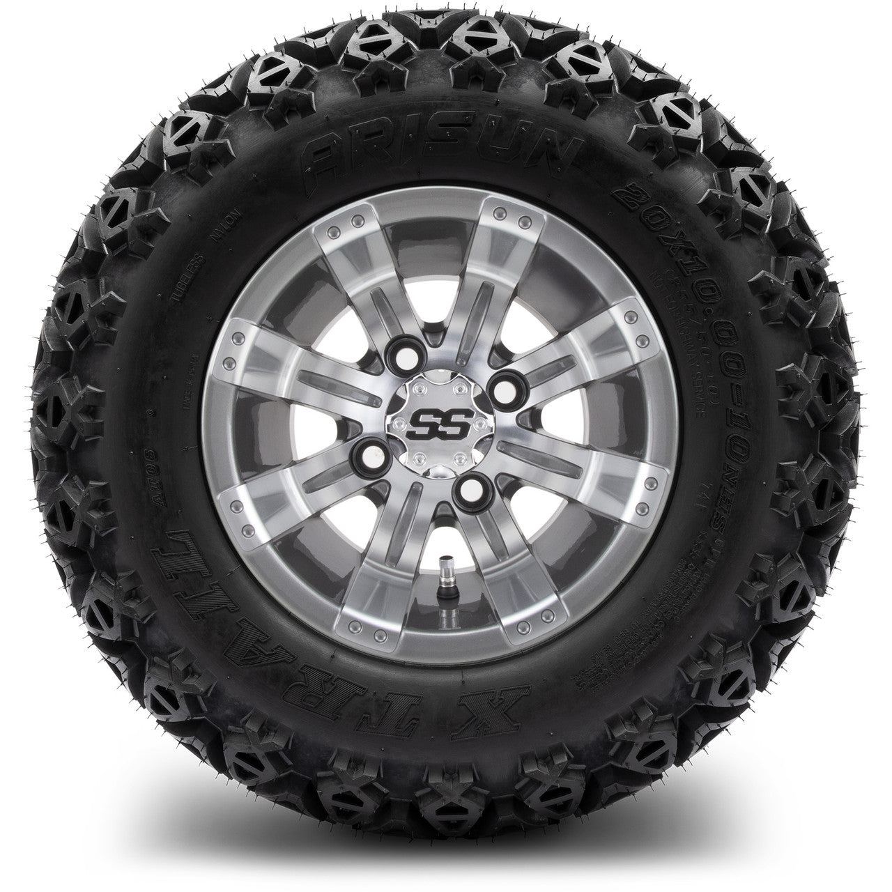 MODZ® 10" Tempest Gunmetal Wheels & Off-Road Tires Combo