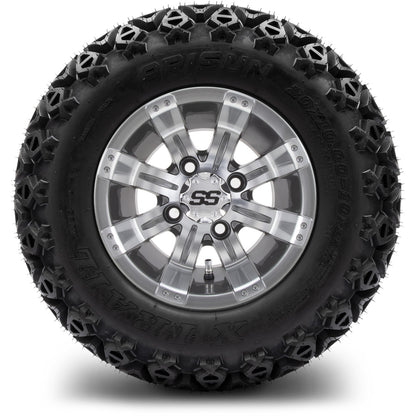 MODZ® 10" Tempest Gunmetal Wheels & Off-Road Tires Combo