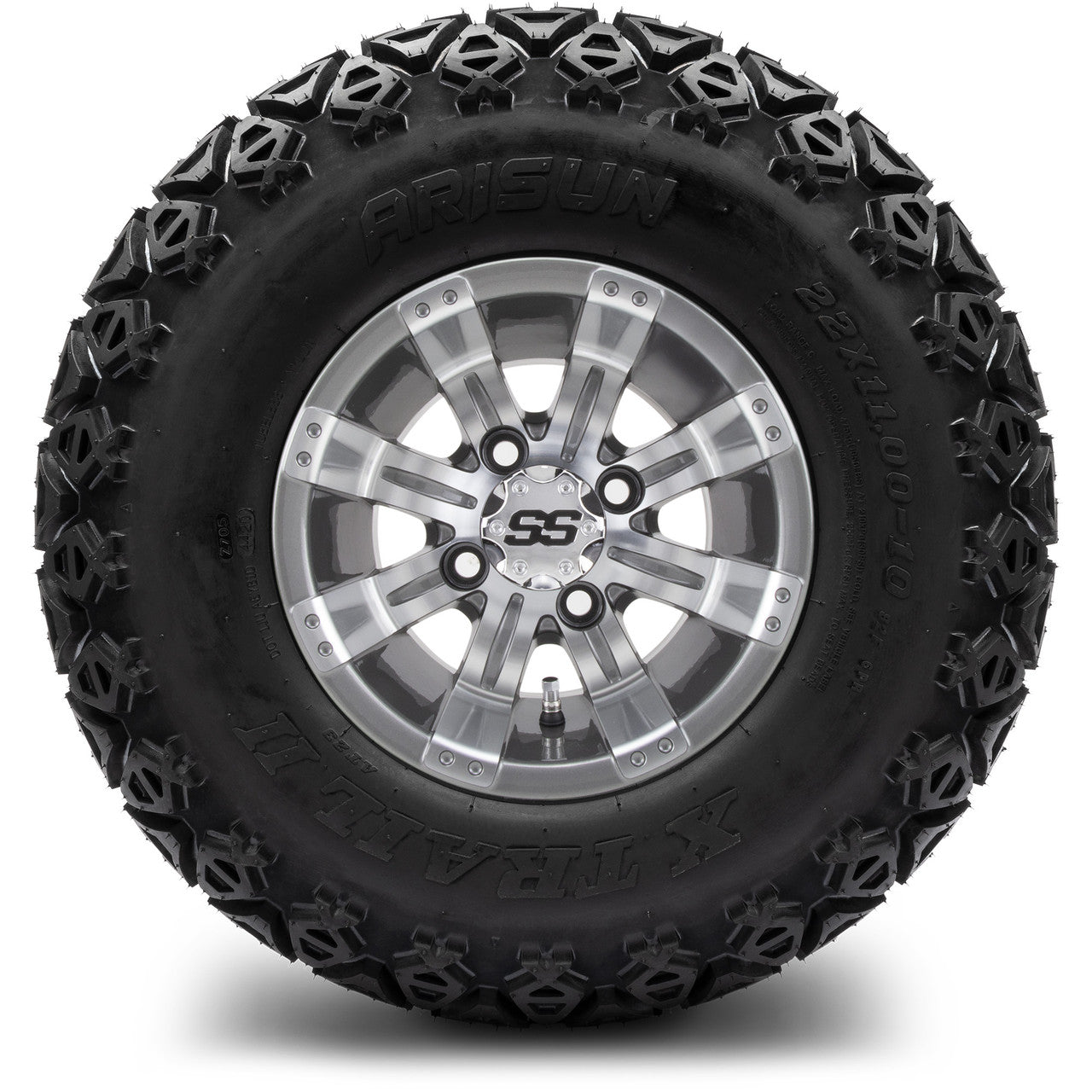 MODZ® 10" Tempest Gunmetal Wheels & Off-Road Tires Combo