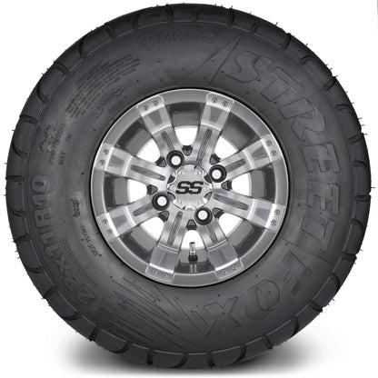 MODZ® 10" Tempest Gunmetal Wheels & Street Tires Combo