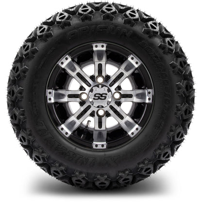 MODZ® 10" Tempest Machined Black Wheels & Off-Road Tires Combo