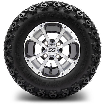 MODZ® 10" Storm Trooper Machined Black Wheels & Off-Road Tires Combo