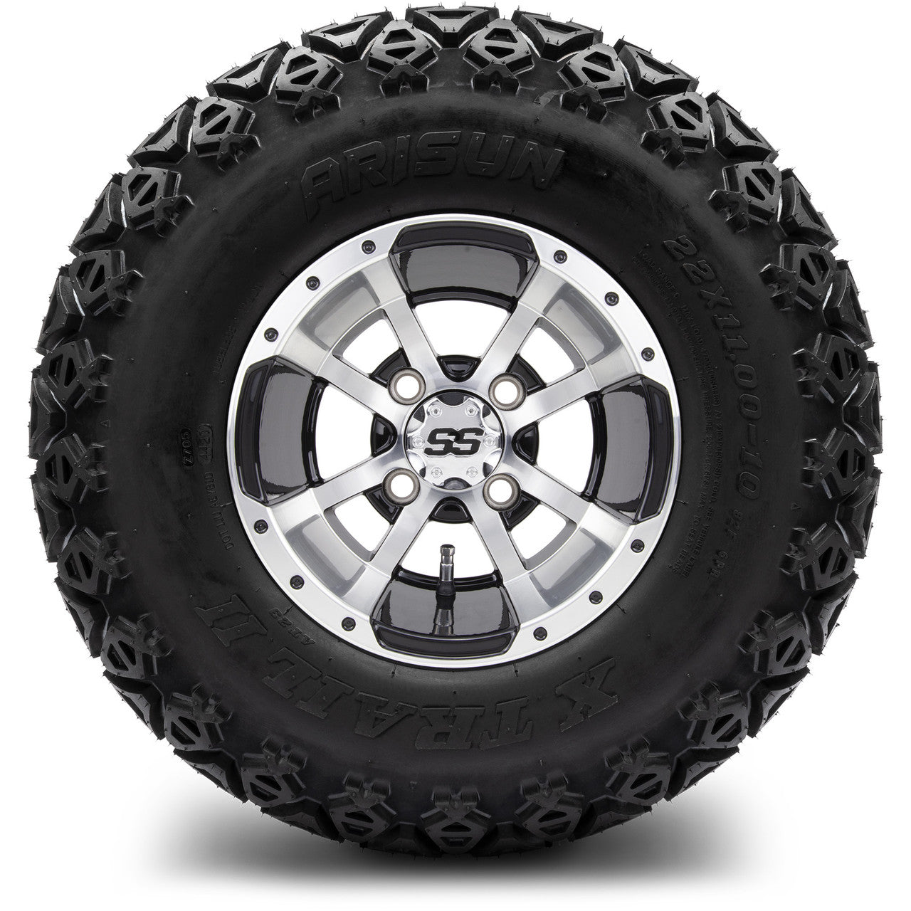 MODZ® 10" Storm Trooper Machined Black Wheels & Off-Road Tires Combo