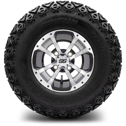 MODZ® 10" Storm Trooper Machined Black Wheels & Off-Road Tires Combo