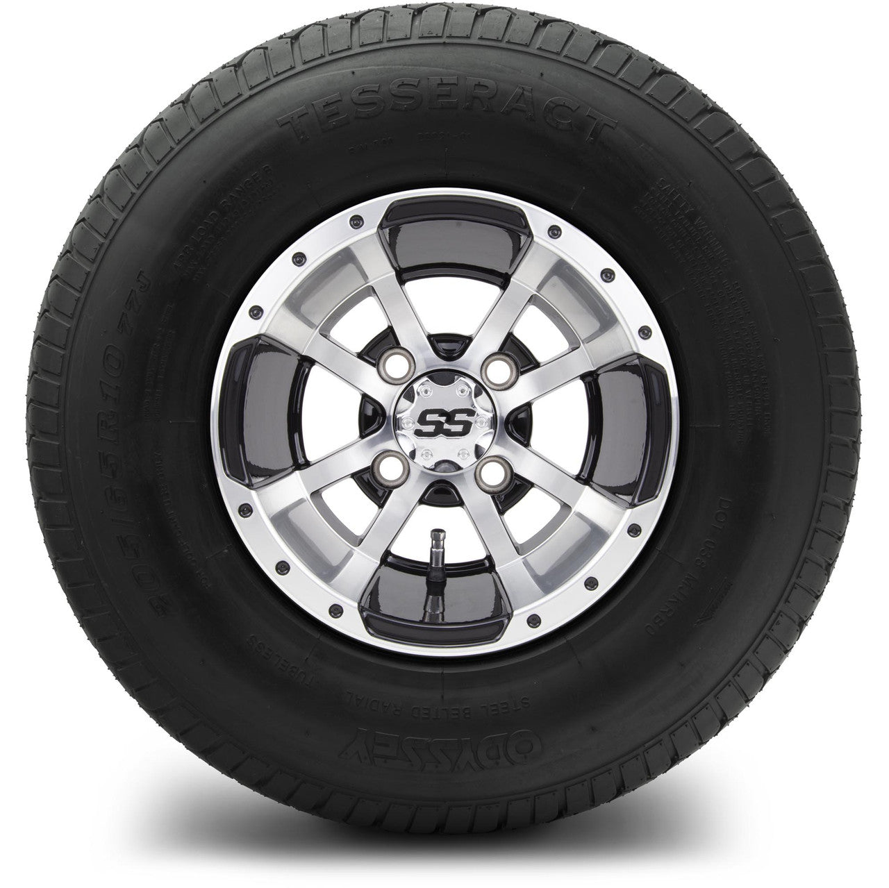 MODZ® 10" Storm Trooper Machined Black Wheels & Street Tires Combo