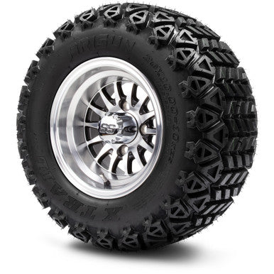 MODZ® 10" Medusa Machined Black Wheels & Off-Road Tires Combo