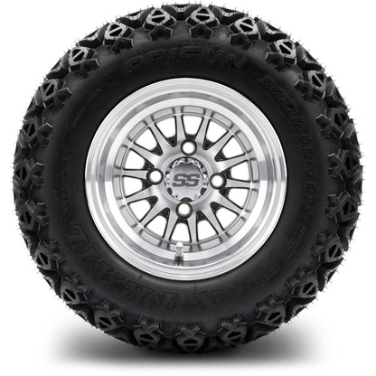 MODZ® 10" Medusa Machined Black Wheels & Off-Road Tires Combo