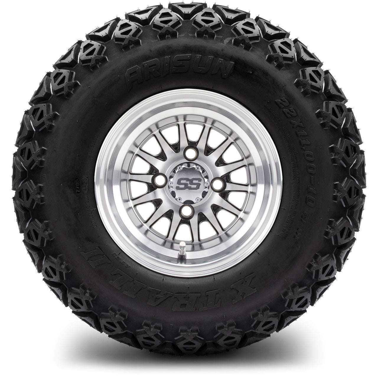 MODZ® 10" Medusa Machined Black Wheels & Off-Road Tires Combo