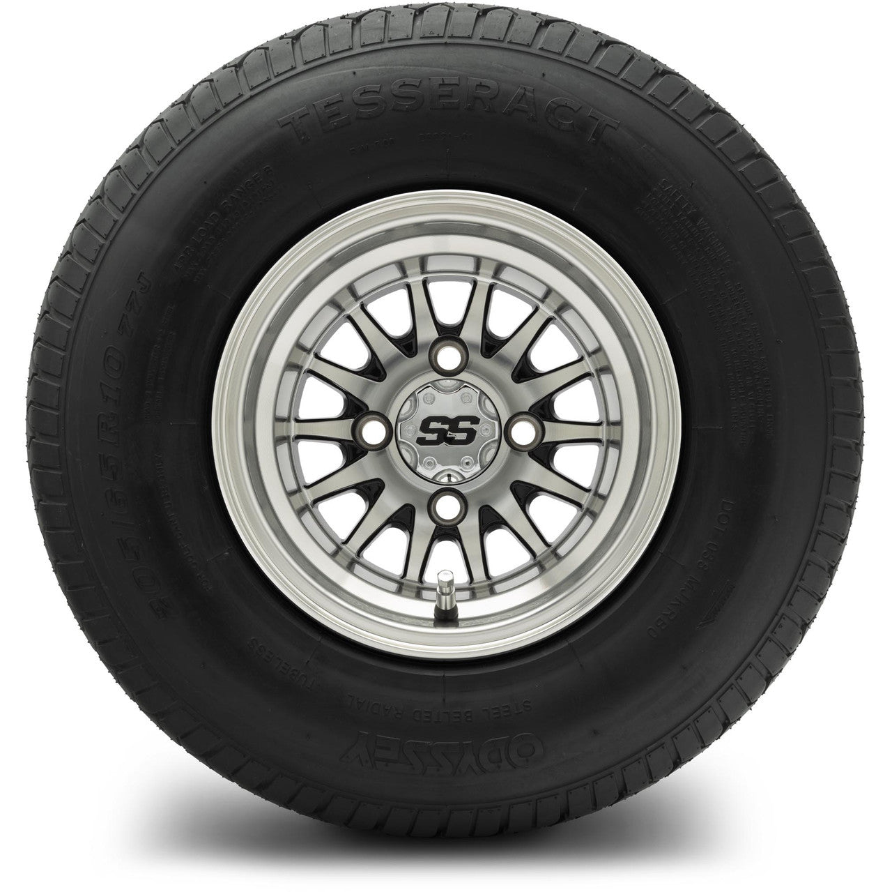 MODZ® 10" Medusa Machined Black Wheels & Street Tires Combo
