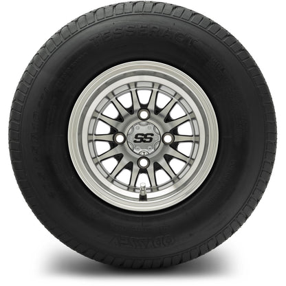 MODZ® 10" Medusa Machined Black Wheels & Street Tires Combo
