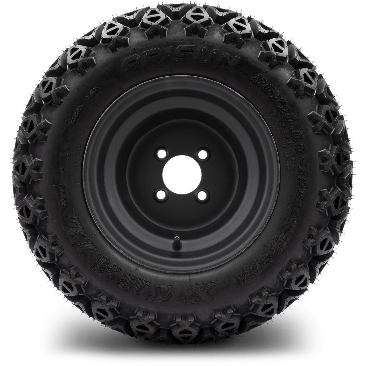 MODZ® 10" Steel Matte Black Wheels & Off-Road Tires Combo