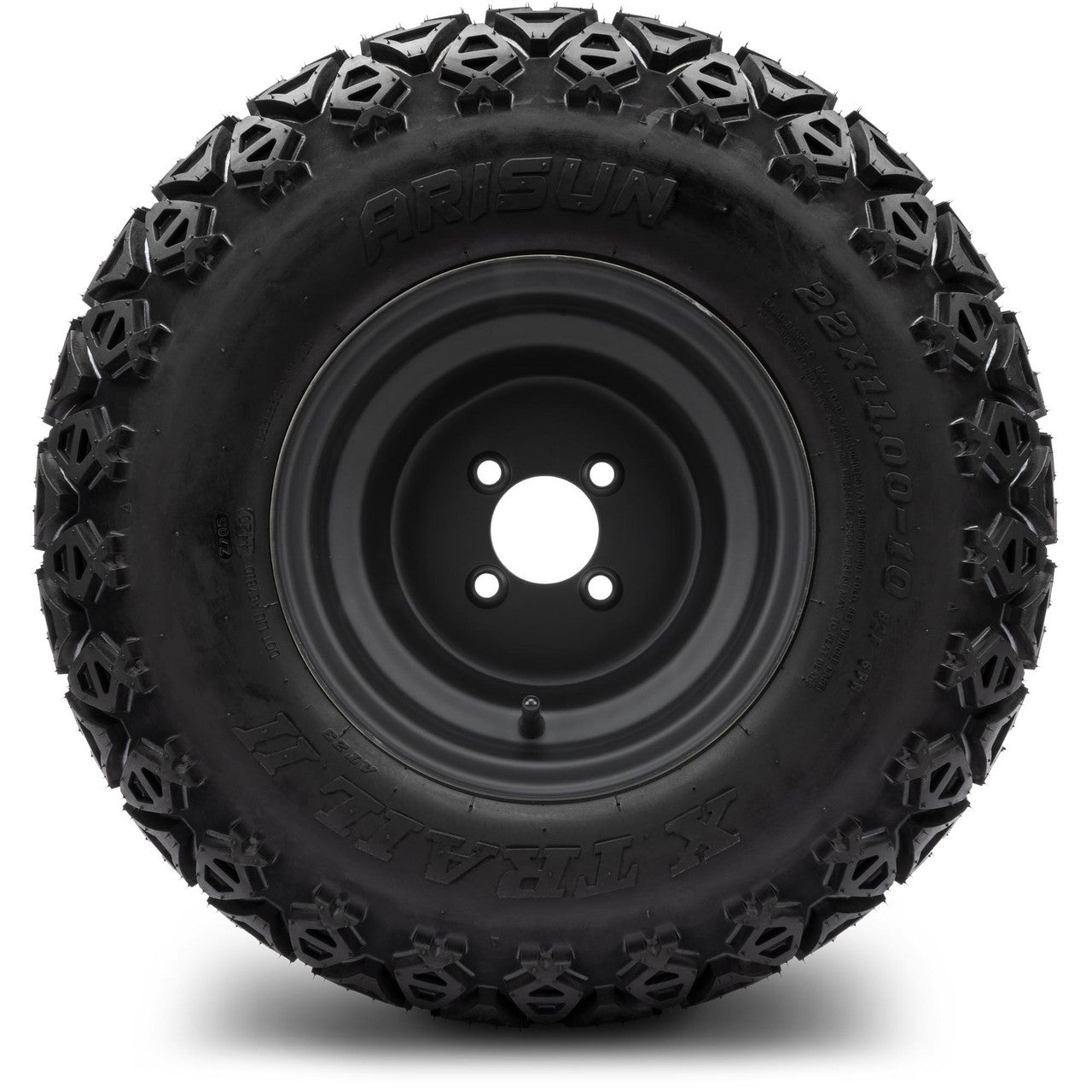 MODZ® 10" Steel Matte Black Wheels & Off-Road Tires Combo