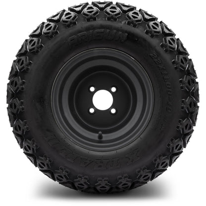 MODZ® 10" Steel Matte Black Wheels & Off-Road Tires Combo