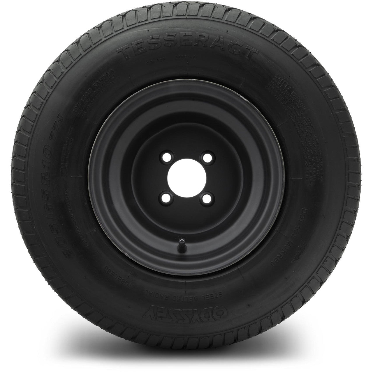 MODZ® 10" Steel Matte Black Wheels & Street Tires Combo