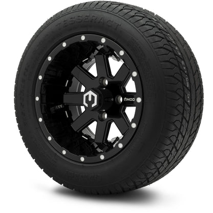 MODZ® 12" Assault Glossy Black with Ball Mill Wheels & Street Tires Combo