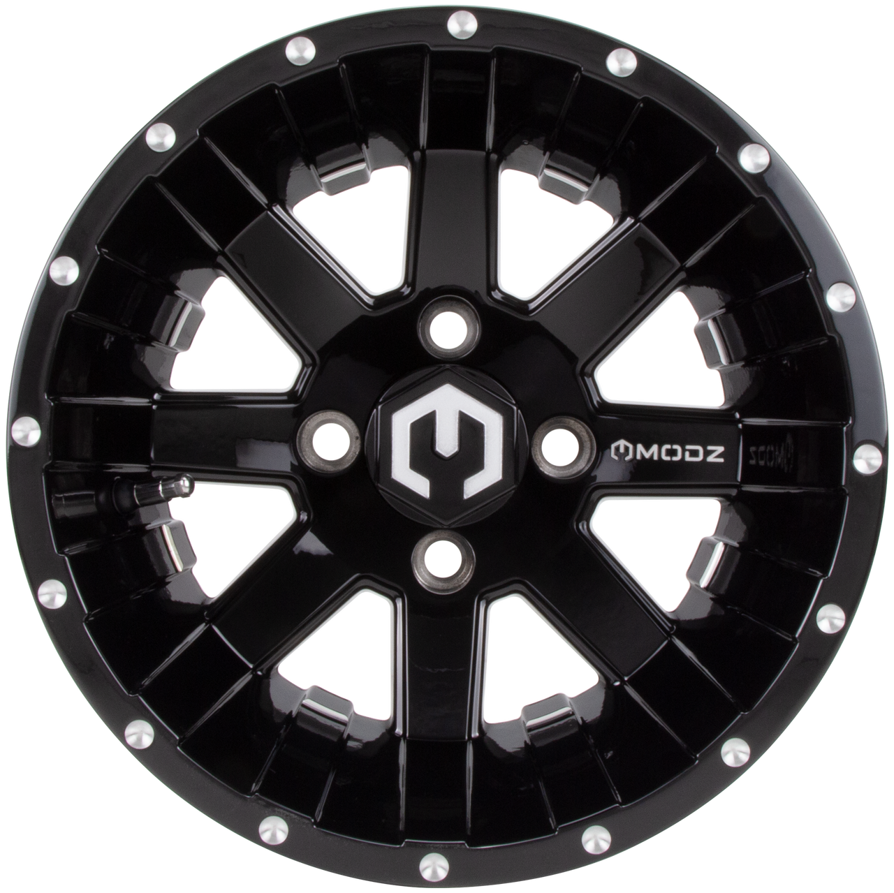 MODZ® Assault Glossy Black 14" Golf Cart Wheel