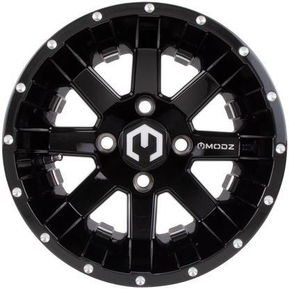 MODZ® Assault Glossy Black 14" Golf Cart Wheel