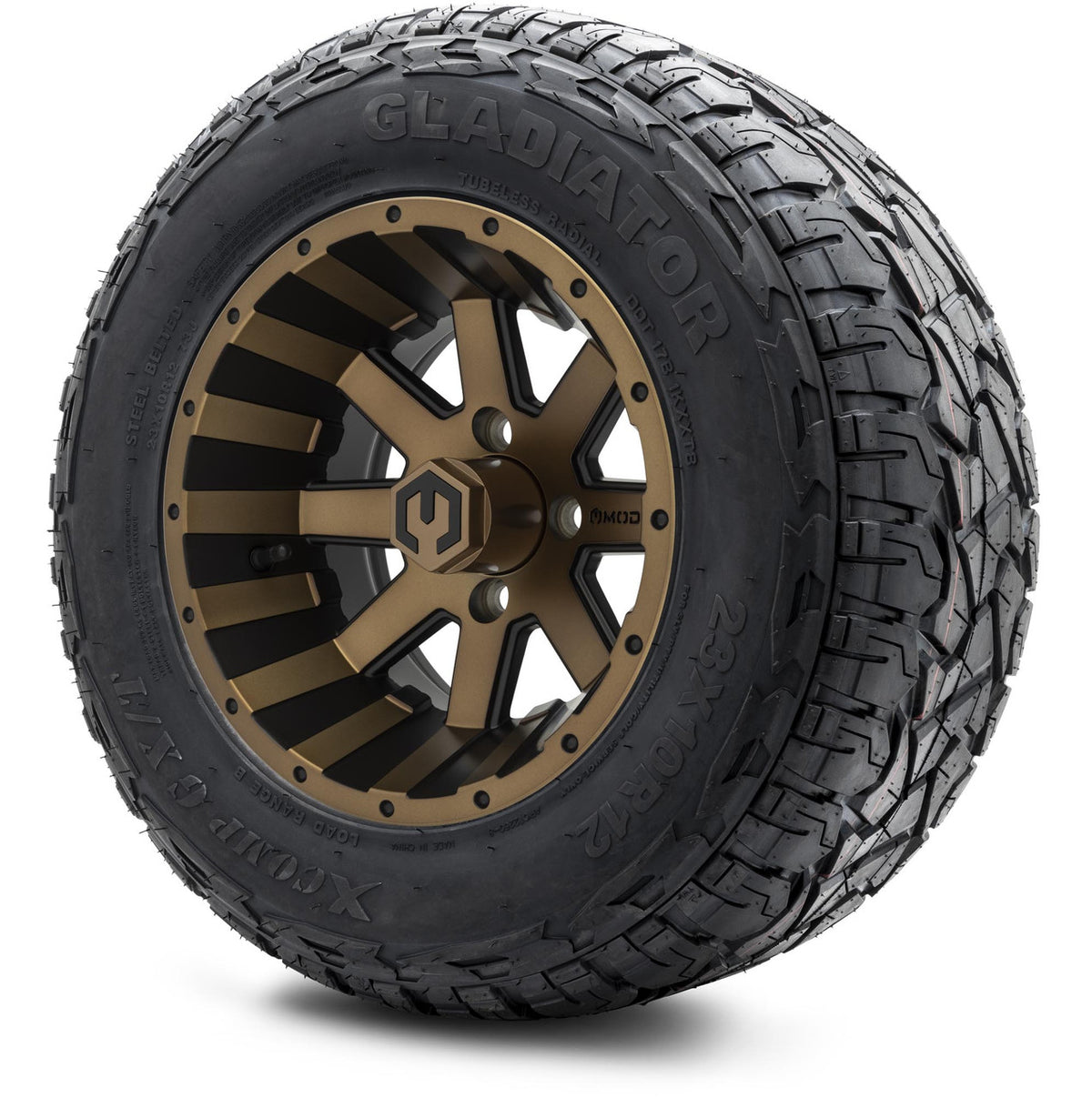 MODZ® 12" Assault Matte Bronze Wheels & Off-Road Tires Combo