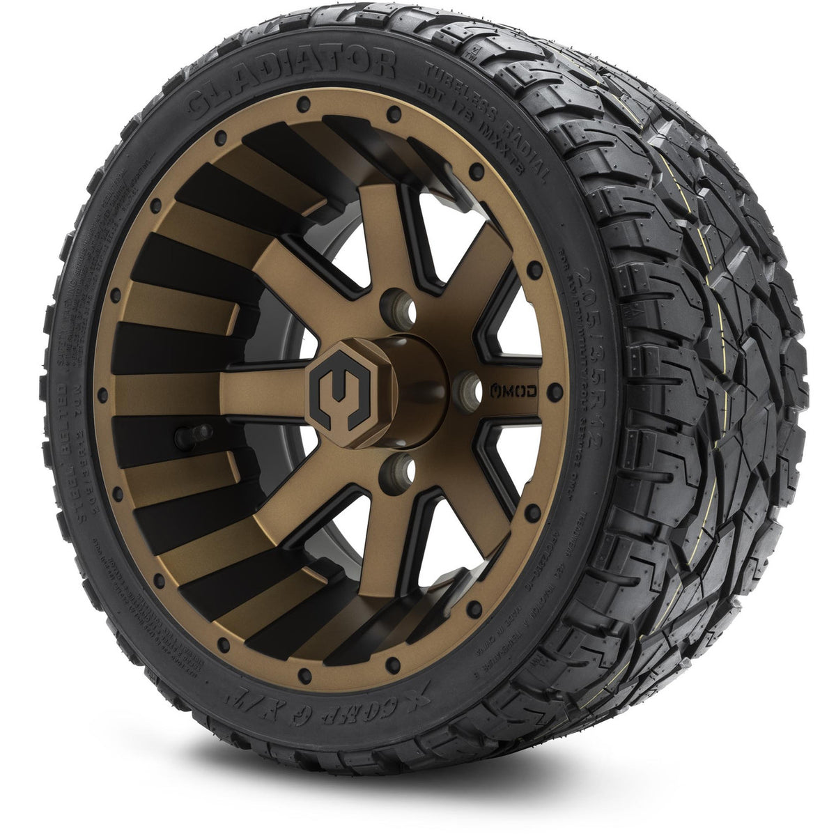 MODZ® 12" Assault Matte Bronze Wheels & Off-Road Tires Combo
