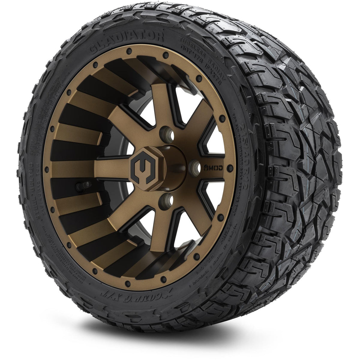 MODZ® 12" Assault Matte Bronze Wheels & Off-Road Tires Combo