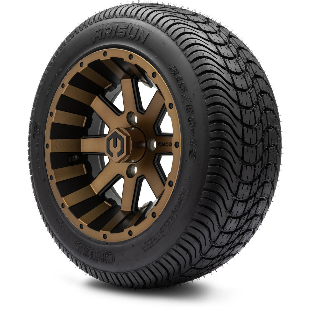 MODZ® 12" Assault Matte Bronze Wheels & Street Tires Combo