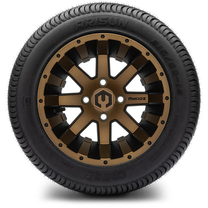 MODZ® 12" Assault Matte Bronze Wheels & Street Tires Combo