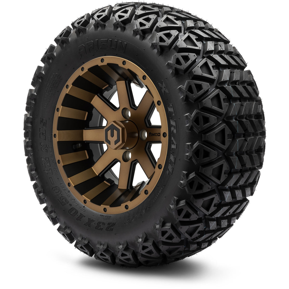 MODZ® 12" Assault Matte Bronze Wheels & Off-Road Tires Combo