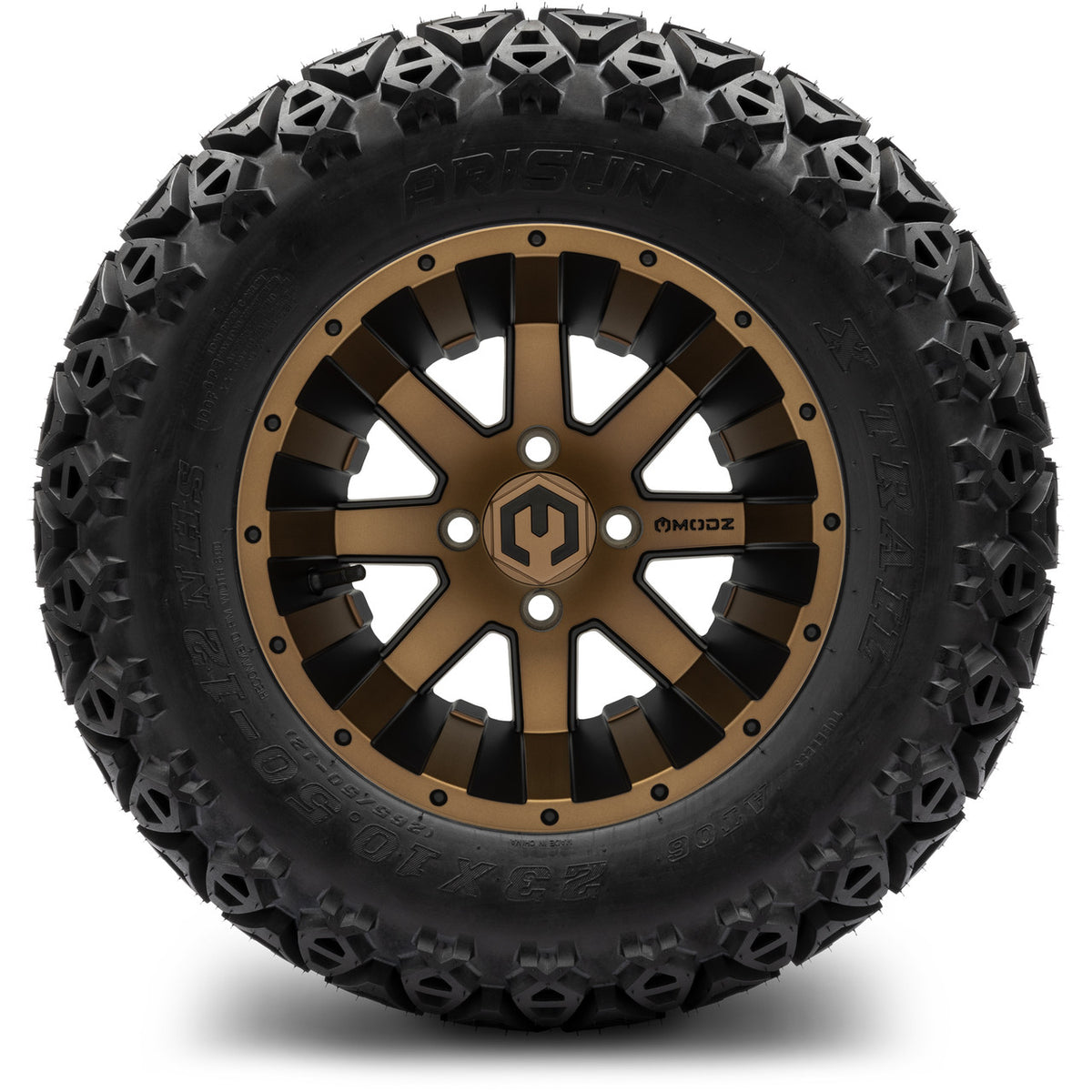 MODZ® 12" Assault Matte Bronze Wheels & Off-Road Tires Combo