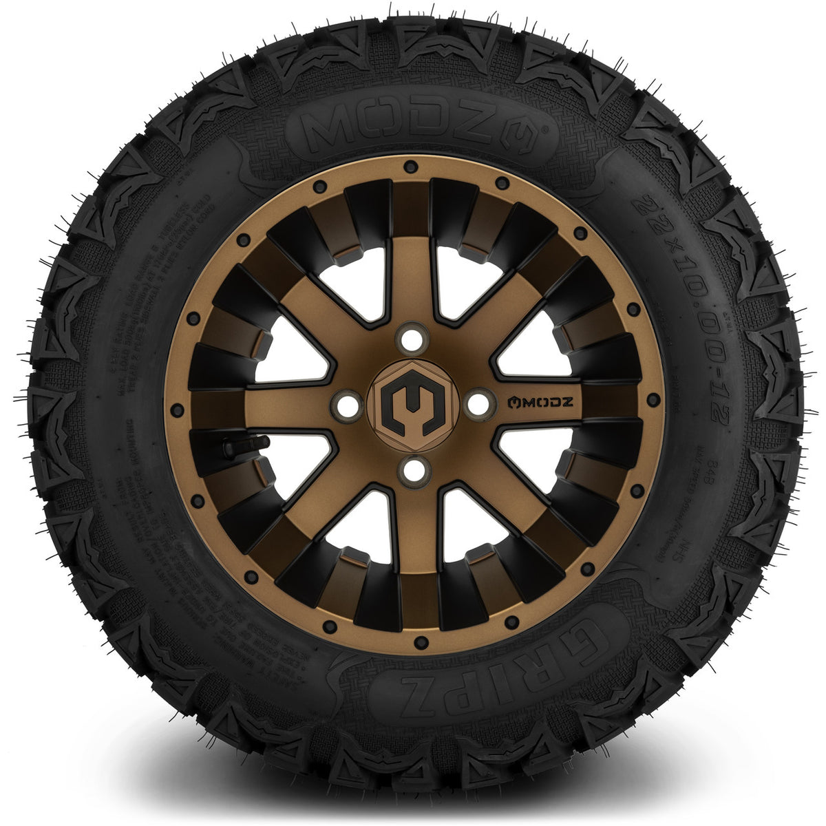 MODZ® 12" Assault Matte Bronze Wheels & Off-Road Tires Combo