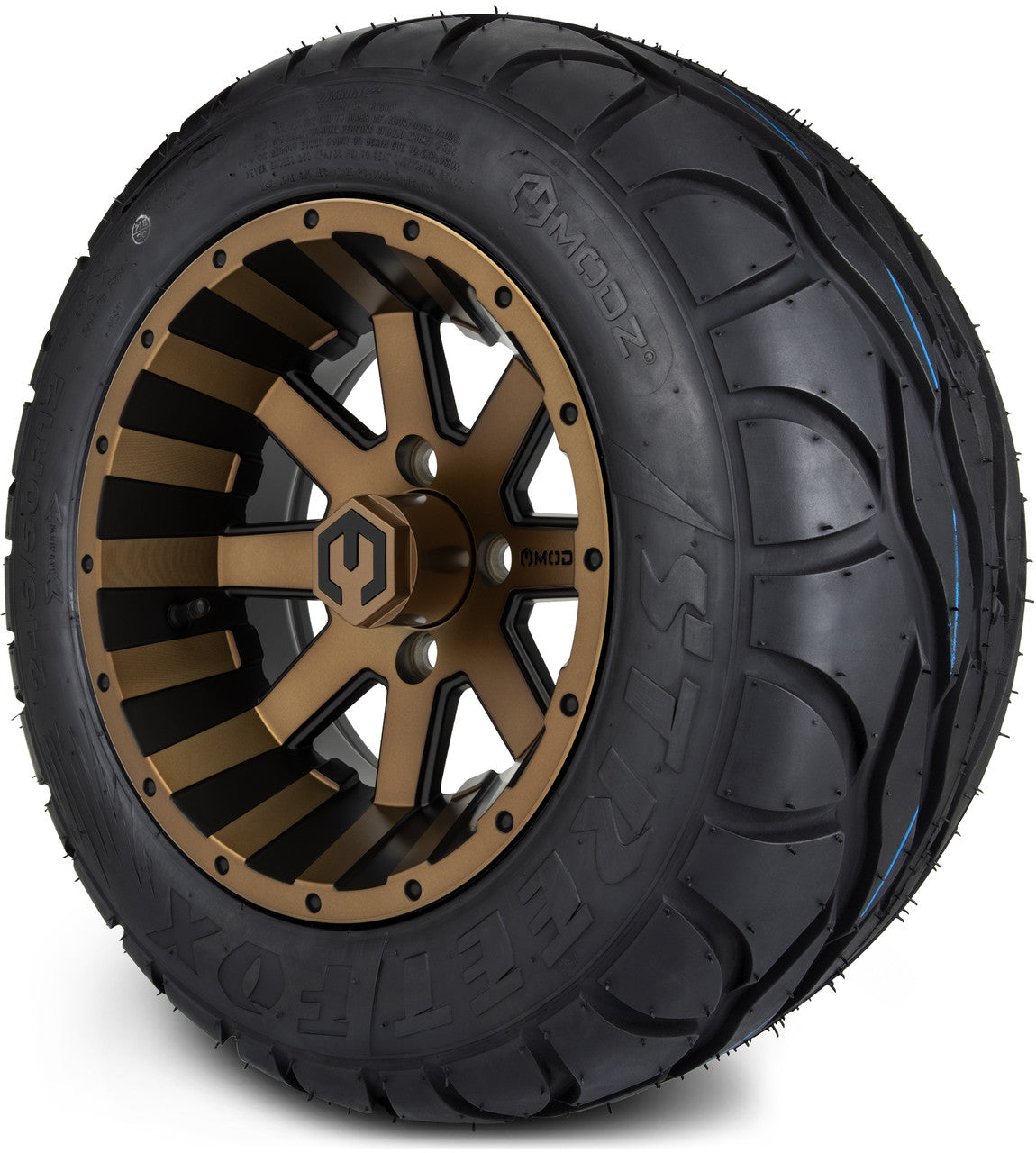MODZ® 12" Assault Matte Bronze Wheels & Street Tires Combo