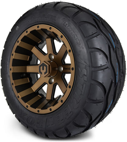 MODZ® 12" Assault Matte Bronze Wheels & Street Tires Combo