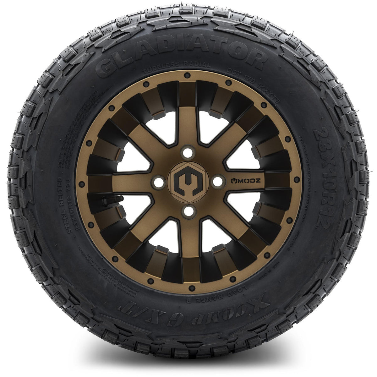 MODZ® 12" Assault Matte Bronze Wheels & Off-Road Tires Combo