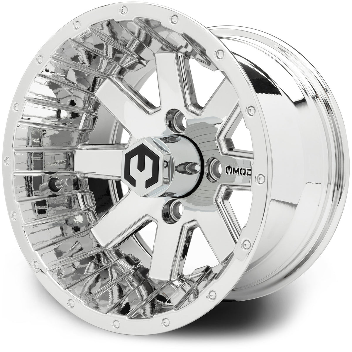 MODZ® Assault Chrome 12" Golf Cart Wheel
