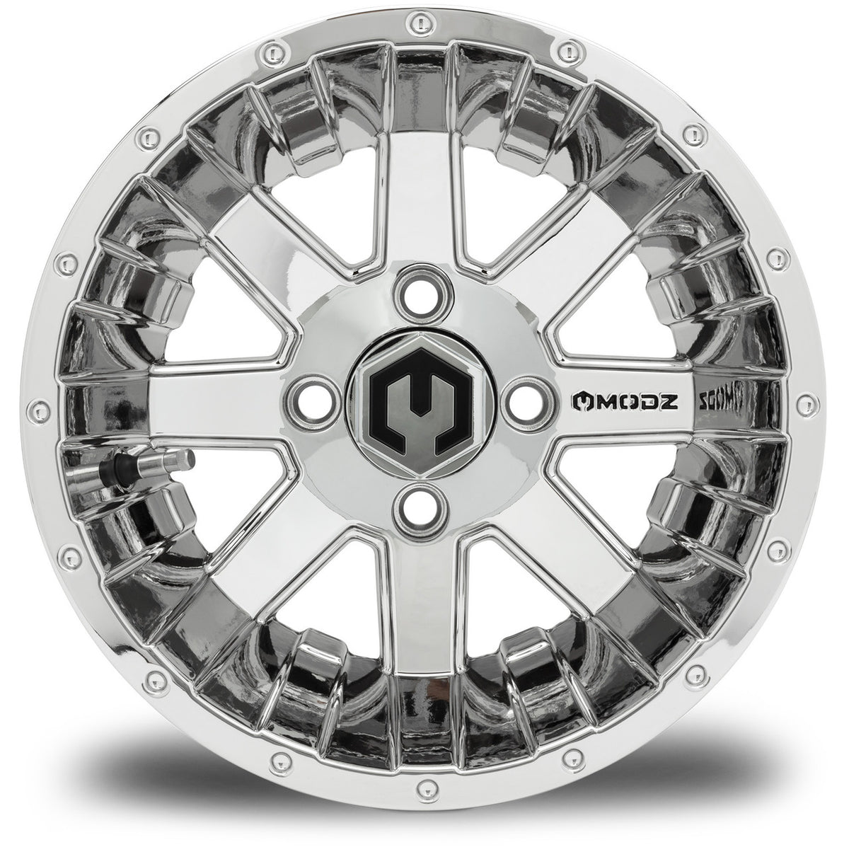 MODZ® Assault Chrome 12" Golf Cart Wheel