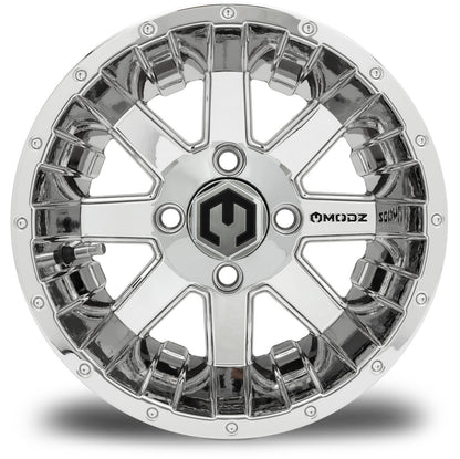 MODZ® Assault Chrome 12" Golf Cart Wheel