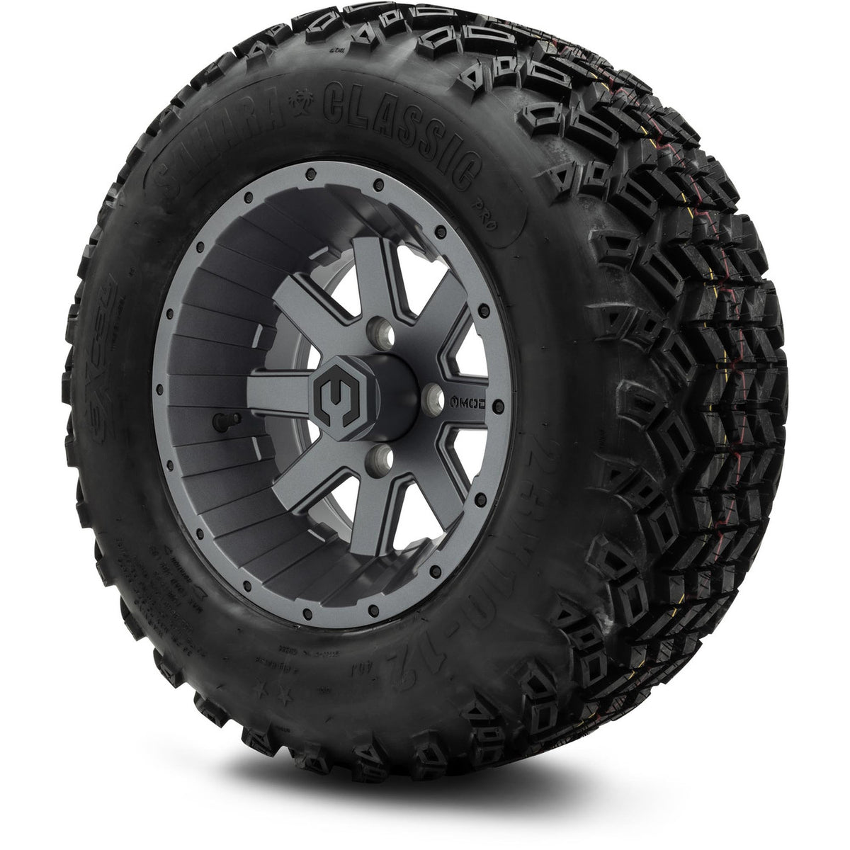 MODZ® 12" Assault Matte Gunmetal Wheels & Off-Road Tires Combo