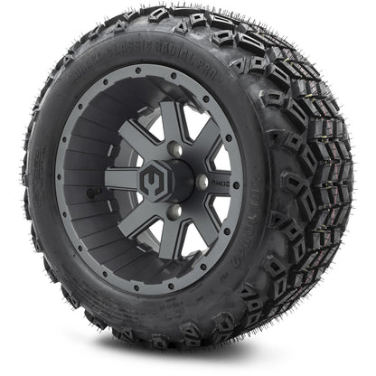 MODZ® 12" Assault Matte Gunmetal Wheels & Off-Road Tires Combo