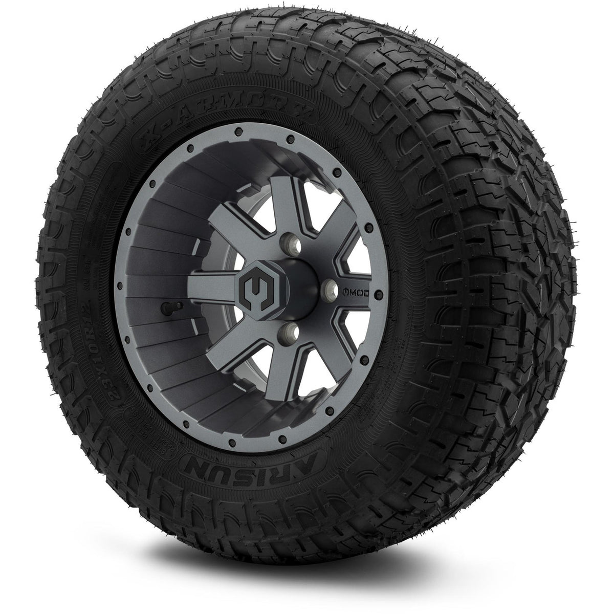 MODZ® 12" Assault Matte Gunmetal Wheels & Off-Road Tires Combo